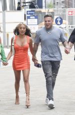 HOLLY HAGAN and ZAHIDA ALLEN Leaves Menagerie Bar and Restaurant in Manchester 07/23/2022