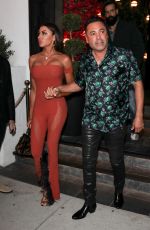 HOLLY SONDERS Out for Dinner at Catch in West Hollywood 07/15/2022