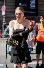 HUNTER SCHAFER Leaves Schiaparelli Fashion Show in Paris 07/04/2022