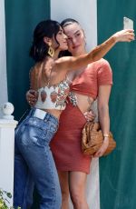 ISIS VALVERDE Leaves San Vicente Bungalows with a Friend in West Hollywood 07/23/2022