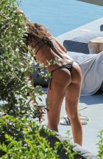 IZABEL GOULART in Bikini at a Beach in Mykonos 07/01/2022
