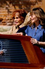 JANE FONDA, DIANE KEATON, CANDICE BERGEN and MARY STEENBURGEN  on the Set of Book Club 2 in Venice 07/11/2022