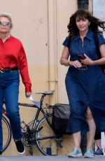 JANE FONDA, DIANE KEATON, CANDICE BERGEN and MARY STEENBURGEN  on the Set of Book Club 2 in Venice 07/11/2022