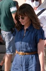 JANE FONDA, DIANE KEATON, CANDICE BERGEN and MARY STEENBURGEN  on the Set of Book Club 2 in Venice 07/11/2022