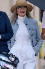 JANE FONDA, DIANE KEATON, CANDICE BERGEN and MARY STEENBURGEN  on the Set of Book Club 2 in Venice 07/11/2022
