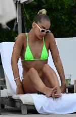 JASMINE SANDERS in Bikini at a Pool in Miami 07/22/2022