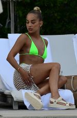 JASMINE SANDERS in Bikini at a Pool in Miami 07/22/2022