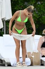 JASMINE SANDERS in Bikini at a Pool in Miami 07/22/2022