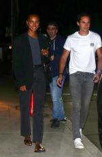 JASMINE TOOKES and Juan David Borrero Out for Dinner in Santa Monica 07/16/2022