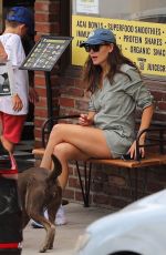 JENNIFER GARNER in a Green Romper Out in Pacific Palisades 07/28/2022