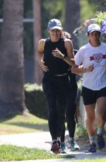 JENNIFER GARNER Out Jogging with Friends in Santa Monica 07/21/2022