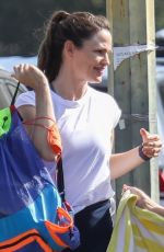 JENNIFER GARNER Out to Pick up Her Son Samuel from Swim Class in Pacific Palisades 07/12/2022
