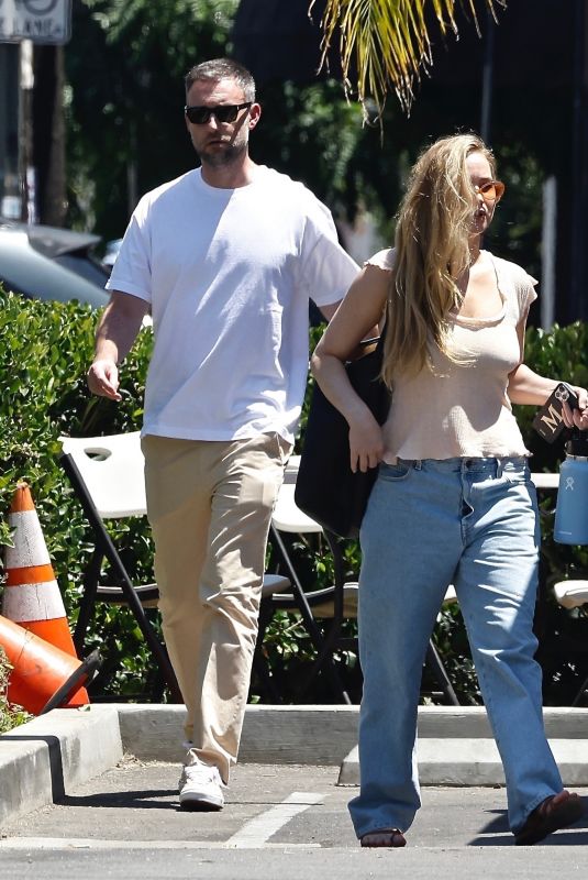 JENNIFER LAWRENCE and Cooke Maroney at a Taco Food Truck in Silver Lake 07/04/2022