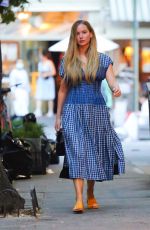 JENNIFER LAWRENCE Leaves Cafe Cluny Restaurant in New York 07/15/2022