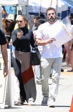 JENNIFER LOPEZ and Bean Affleck Shopping at Melrose Trading Post in Los Angeles 07/03/2022