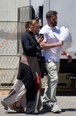 JENNIFER LOPEZ and Bean Affleck Shopping at Melrose Trading Post in Los Angeles 07/03/2022