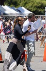 JENNIFER LOPEZ and Bean Affleck Shopping at Melrose Trading Post in Los Angeles 07/03/2022