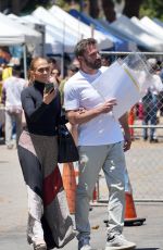 JENNIFER LOPEZ and Bean Affleck Shopping at Melrose Trading Post in Los Angeles 07/03/2022