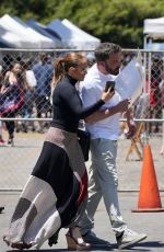 JENNIFER LOPEZ and Bean Affleck Shopping at Melrose Trading Post in Los Angeles 07/03/2022