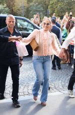 JENNIFER LOPEZ and Ben Affleck Arrives at Their Hotel in Paris 07/25/2022