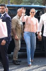 JENNIFER LOPEZ and Ben Affleck Arrives at Their Hotel in Paris 07/25/2022