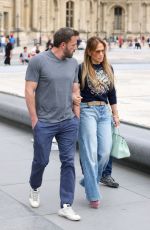 JENNIFER LOPEZ and Ben Affleck at Louvre Museum in Paris 07/26/2022