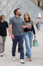 JENNIFER LOPEZ and Ben Affleck at Louvre Museum in Paris 07/26/2022