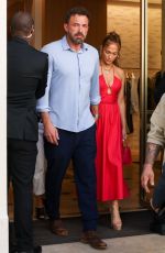 JENNIFER LOPEZ and Ben Affleck Leaves a Dior Store in Paris 07/24/2022