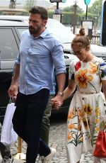 JENNIFER LOPEZ and Ben Affleck Leaves Crillon Hotel in Paris 07/22/2022
