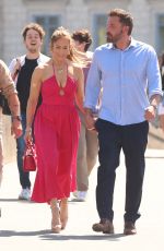 JENNIFER LOPEZ and Ben Affleck Out on Pont du Carrousel in Paris 07/24/2022