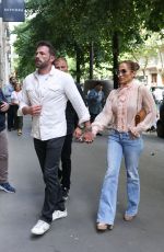JENNIFER LOPEZ and Ben Affleck Shopping at Sephora Store in Paris 07/25/2022