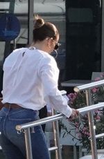 JENNIFER LOPEZ Arrives on a Boat in Naples 07/28/2022