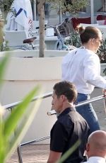 JENNIFER LOPEZ Arrives on a Boat in Naples 07/28/2022