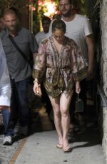JENNIFER LOPEZ Night Out in Capri 07/28/2022