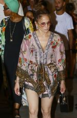 JENNIFER LOPEZ Night Out in Capri 07/28/2022