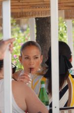 JENNIFER LOPEZ Out for Lunch at a Restaurant in Capri 07/29/2022