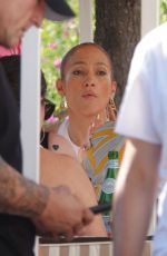 JENNIFER LOPEZ Out for Lunch at a Restaurant in Capri 07/29/2022