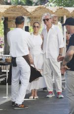 JENNIFER LOPEZ Out for Lunch at a Restaurant in Capri 07/29/2022