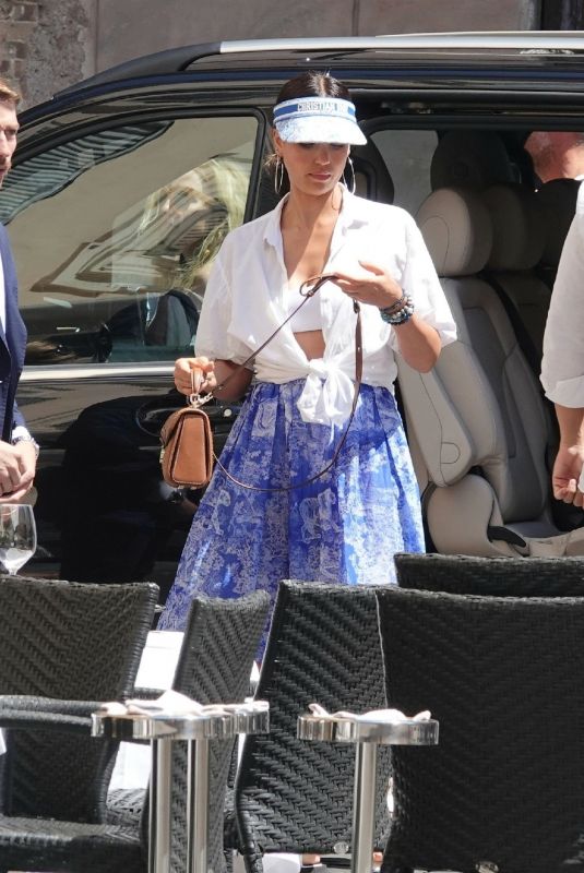 JESSICA ALBA Out and About in Rome 07/16/2022