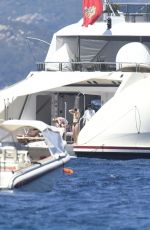 JESSICA BIEL in Bikini at a Yacht in Sardinian 07/28/2022