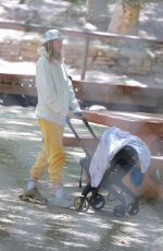 JESSICA HART Out with Her Baby at Griffith Park in Los Angeles 07/05/2022