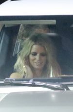 JESSICA SIMPSON Leaves Her 42nd Birthday Party in West Hollywood 07/10/2022