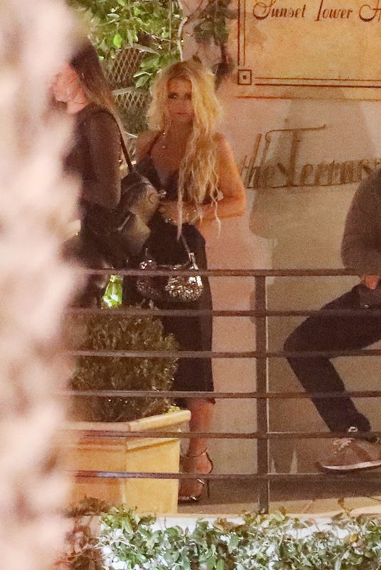 JESSICA SIMPSON Leaves Her 42nd Birthday Party in West Hollywood 07/10/2022