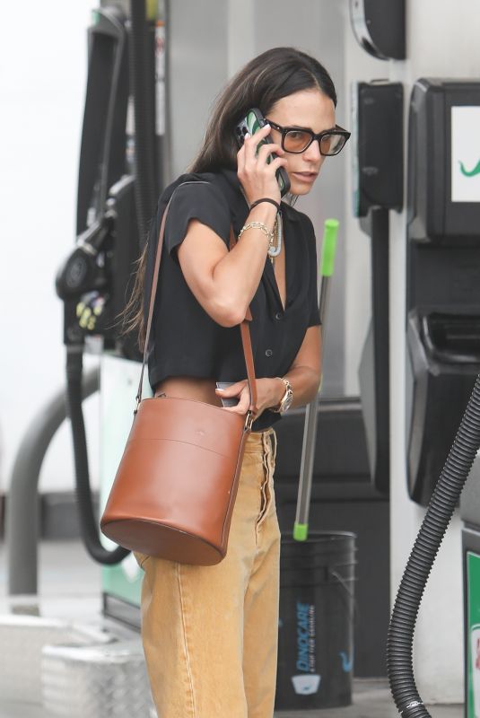 JORDANA BREWSTER Out for Iced Coffee at a Gas Station in Brentwood 07/13/2022
