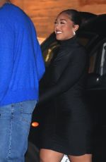 JORDYN WOODS and Karl Anthony Towns Out for Dinner at Nobu in Malibu 07/30/2022