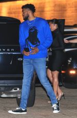 JORDYN WOODS and Karl Anthony Towns Out for Dinner at Nobu in Malibu 07/30/2022