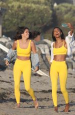 JOSEPHINE SKRIVER, JASMINE TOOKES, SARA SAMPAIO and KELSEY MERITT at a Photoshoot on the Beach in Malibu 07/20/2022