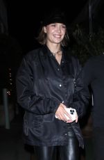JOSEPHINE SKRIVER Out for Dinner Date at Giorgio Baldi in Santa Monica 07/09/2022