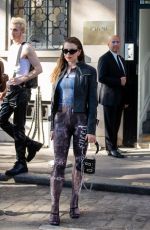JULIA FOX Arrives at Patou Fashion Show at PFW in Paris 07/03/2022