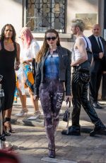 JULIA FOX Arrives at Patou Fashion Show at PFW in Paris 07/03/2022